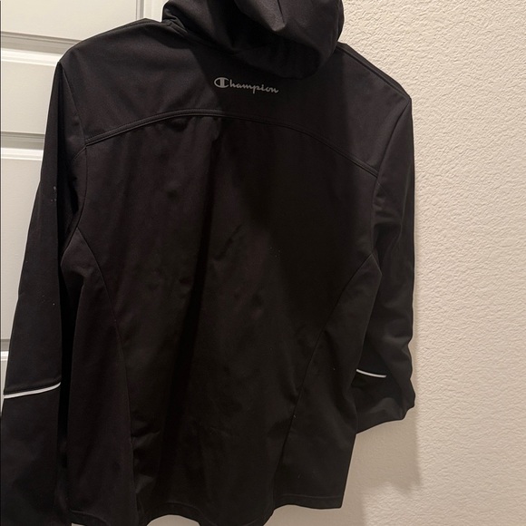 Women’s champion soft shell Black Hooded Jacket - Picture 10 of 10